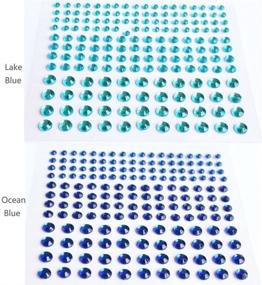 img 2 attached to Housuner 2580 pcs Rhinestone Stickers: 15 Colors & 3 Sizes, DIY Self Adhesive Gem Embellishment Sheets - Crafts, Body, Nails, and More!