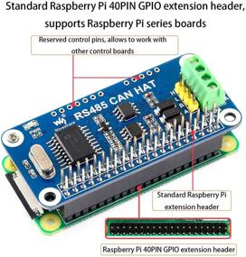 img 3 attached to Расширьте диапазон связи с RS485 CAN HAT для Raspberry Pi 4B/3B+/3B/2B/B+/A+/Zero/Zero W/WH.