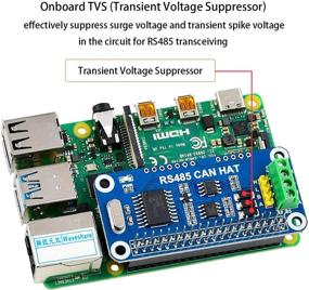 img 1 attached to Расширьте диапазон связи с RS485 CAN HAT для Raspberry Pi 4B/3B+/3B/2B/B+/A+/Zero/Zero W/WH.