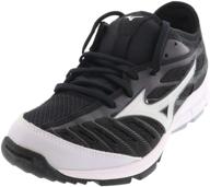 👟 mizuno black players trainer baseball shoes логотип