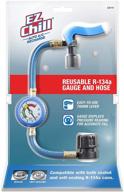 🥶 interdynamics ez chill r134a refrigerant gauge and hose, reusable car ac recharge kit, ezc110-4 logo