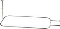 🚿 chrome hoop shower rod for freestanding and clawfoot tubs by zenna home - e60h1alss, neverrust, 28 by 60-inch logo