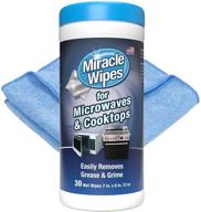 🧼 food and grime removing miraclewipes for microwaves and cooktops - 30 count - eliminates buildup logo