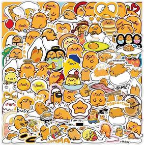 img 4 attached to 🥚 Gudetama Stickers: 120pcs Japanese Lazy Egg Stickers for Various Personal Items and Devices - Laptop, Skateboard, Surfboard, Water Bottle, Computer, Mac, Luggage - Fun Stickers for Kids and Toddlers
