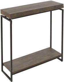 img 4 attached to 🖤 Gunmetal Gray Silverwood Console Table: Enhance Your Home Décor with Style