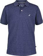 nautica short sleeve solid heather boys' clothing in tops, tees & shirts logo