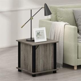 img 2 attached to Furinno Brahms Nighstand Storage Espresso Furniture and Accent Furniture