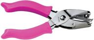 ❤️ fiskars 23607097j heart hand punch: 1/4 inch pink - high-quality crafting tool for precise heart-shaped cutouts logo