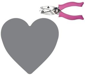 img 1 attached to ❤️ Fiskars 23607097J Heart Hand Punch: 1/4 Inch Pink - High-Quality Crafting Tool for Precise Heart-Shaped Cutouts