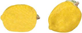 img 2 attached to 🍋 Yellow Stoneware Lemon-shaped Salt & Pepper Shakers by Creative Co-Op (Set of 2)