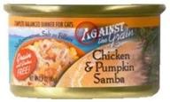 🐱 premium quality against the grain chicken pumpkin samba canned cat food - 24 packs of 2.8 oz each logo