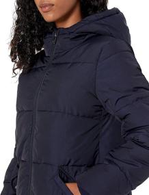 img 2 attached to 🧥 Water-Resistant Mid-Length Primaloft Puffer Jacket for Women by Daily Ritual - Amazon Brand