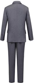 img 2 attached to 👔 Boihedy Boys Tuxedo Set - Complete Formal Suit for Kids: 4-Piece Ring Bearer Outfit