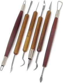 img 4 attached to 🔧 Versatile Honbay 6-Piece Clay Sculpting Tools with Durable Wooden Handles