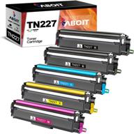 🖨️ 5-pack aboit compatible toner cartridge replacement for brother tn227 tn-227 tn227bk tn223 tn 223 tn 227 - compatible with mfc-l3770cdw mfc-l3750cdw hl-l3230cdw hl-l3290cdw hl-l3210cw printer tray for enhanced performance and print quality logo