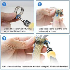img 3 attached to 💪 Enhance Clamping Efficiency with the TICONN 40PCS Hose Clamp Set