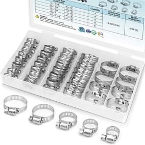 img 4 attached to 💪 Enhance Clamping Efficiency with the TICONN 40PCS Hose Clamp Set