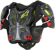 ❌ alpinestars a-10 full chest protector - anthracite/red xl/2xl (multi, one size) - 6700517-1431-x-2xl logo