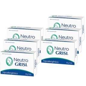 img 2 attached to 🧼 6-Pack - Hypoallergenic Neutral Soap - Jabon Neutro - Grisi