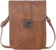 👜 minicat women's touch screen crossbody cell phone purse | small shoulder bag with card slots - brown handbag logo