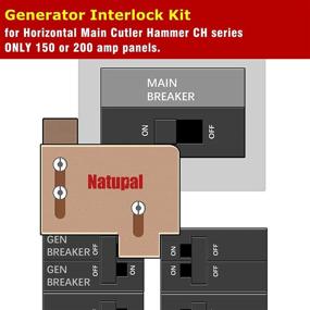 img 3 attached to 🔌 Enhanced Interlock Kit for Horizontal Main Cutler Hammer CH Series 150 or 200 Amp Panels with TAN Breaker - 1.5" Spacing