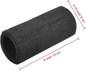 img 3 attached to WILLBOND Sweatband Wristbands Elastic Athletic