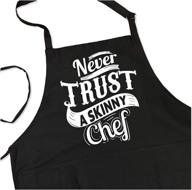 👨 adjustable apron for men - skinny chef bbq grill apron, one size - apronmen logo