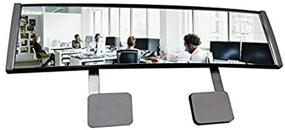 img 2 attached to 👀 Enhance Your View with ModTek's New EX Large High Definition Wide Angle Rear View Mirror for PC Monitors or Anywhere