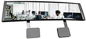 img 1 attached to 👀 Enhance Your View with ModTek's New EX Large High Definition Wide Angle Rear View Mirror for PC Monitors or Anywhere