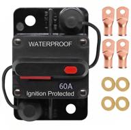 🔌 calvert 60 amp circuit breaker with manual reset for car marine trolling motors boat atv - manual power protection for audio system fuse, 12v-48vdc, waterproof (60a) logo