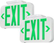🚪 torchstar led exit sign: ultra-reliable emergency exit light with battery backup - pack of 2 logo