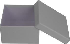 img 2 attached to 🎁 Квадратные жёсткие подарочные коробки Cypress Lane: вложенный набор из 4 штук, размеры от 3.5x3.5x2 до 6x6x4 дюйма, маленький размер (белые) - изысканное решение для упаковки.