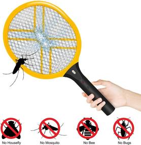 img 3 attached to Faicuk Handheld Bug Zapper Racket - Rechargeable Mosquito Killer Pack of 2