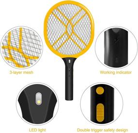 img 2 attached to Faicuk Handheld Bug Zapper Racket - Rechargeable Mosquito Killer Pack of 2