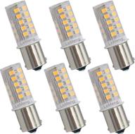 🌞 lemeng 12v ba15s led bulb s8 sc 3w 300lm 2700k warm white, dc bayonet single contact base 1156 1141, ac10-18v & dc10-30v, outdoor landscape rv camper marine boat trailer lighting - pack of 6 logo