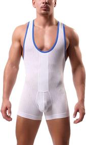 img 4 attached to Sandbank American Wrestling Jockstrap Underwear Sports & Fitness for Team Sports