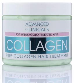 img 3 attached to 💁 Revitalize and Nourish Damaged Hair with Advanced Clinicals Collagen Hair Treatment Mask