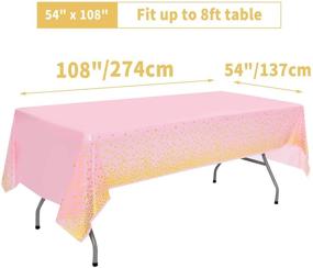 img 1 attached to Duocute Disposable Tablecloth Rectangular Bachelorette