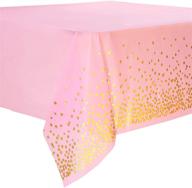 duocute disposable tablecloth rectangular bachelorette logo