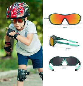 img 1 attached to 🕶️ TR17: TOREGE Polarized Sports Sunglasses for Kids - Ideal Eye Protection for Boys and Girls