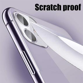 img 2 attached to 📸 [Pack of 3] UniqueMe High Definition Tempered Glass Camera Lens Protectors for iPhone 11 - Scratch Resistant 6.1 inch