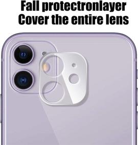 img 3 attached to 📸 [Pack of 3] UniqueMe High Definition Tempered Glass Camera Lens Protectors for iPhone 11 - Scratch Resistant 6.1 inch