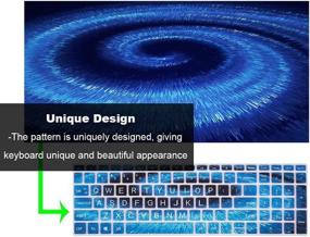 img 2 attached to Blue Star Keyboard Cover for HP Envy x360 2-in-1 15.6inch 15M-BP 15M-BQ, 2020 HP 15.6 🔵 Laptop, HP Pavilion x360 15.6 inch, HP Envy 17.3inch 17t 17M 17-by 17-bs 17-bw 17-by1053dx - Protective Skin