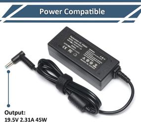 img 2 attached to 🔌 High-quality 19.5V 2.31A Ac Adapter/Power Cord Supply for Hp Pavilion, Elitebook, Touchsmart, and Spectre Ultrabook; Compatible with P/N: 719309-001 719309-003 740015-001 HSTNN-CA40 ADP-45WD B