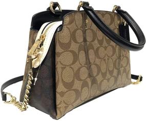 img 3 attached to Coach Lillie Carryall Signature Canvas Women's Handbags & Wallets in Crossbody Bags