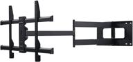 📺 forging mount long arm tv mount - full motion wall mount bracket (43" extension) | fits 42-85 inch flat/curve tvs | holds up to 110 lbs | vesa 600x400mm compatible logo