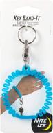 🔑 nite ize kwb-03-r6 key band-it: stretch wristband key chain with s-biner clip (blue) логотип