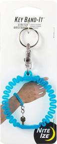 img 4 attached to 🔑 Nite Ize KWB-03-R6 Key Band-It: Stretch Wristband Key Chain With S-Biner Clip (Blue)