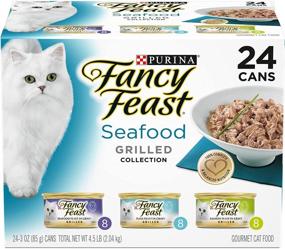 img 4 attached to 🐟 Premium Seafood Grilled Collection: Purina Fancy Feast Gravy Wet Cat Food Variety Pack - 24 Cans, 3 oz. Each