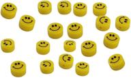 😊 charming smiley face beads 10mm: yellow, 20 pcs for diy crafts, jewelry making & more! logo